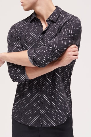 Chemise slim - Bleu marine