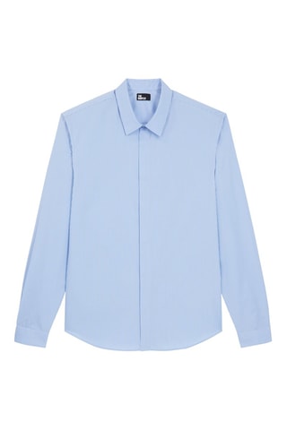 Chemise slim Ciel et blanc