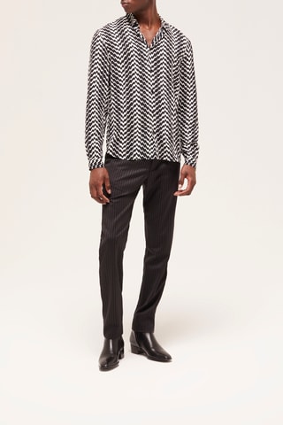 Chemise slim - Noir et blanc