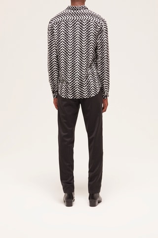 Chemise slim - Noir et blanc