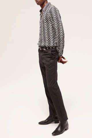 Chemise slim - Noir et blanc