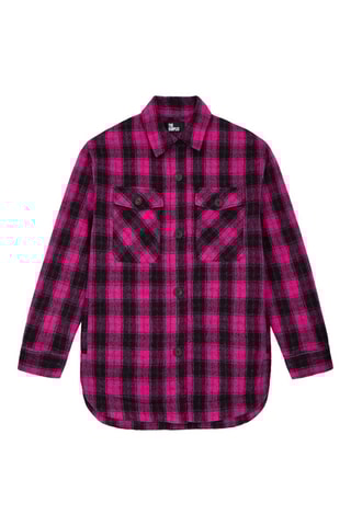 Surchemise en laine - Rose