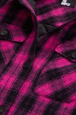 Surchemise en laine - Rose