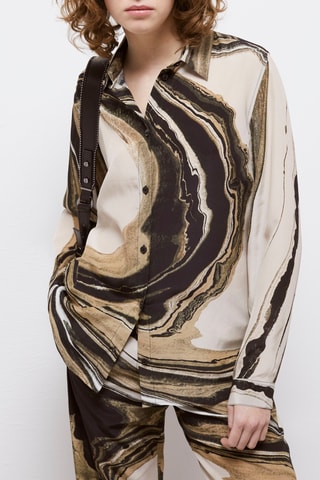 Chemise en soie - Beige