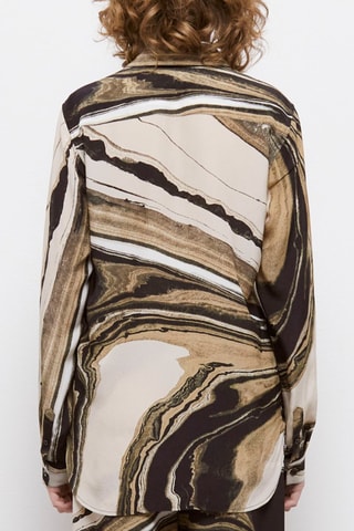 Chemise en soie - Beige