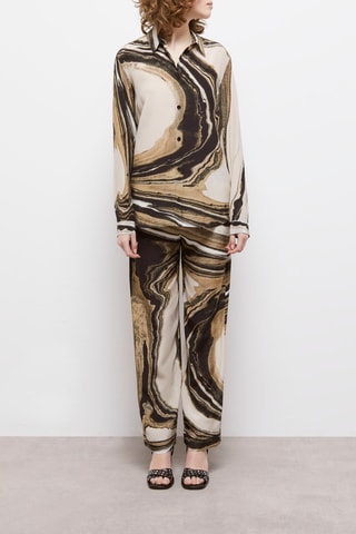 Chemise en soie - Beige