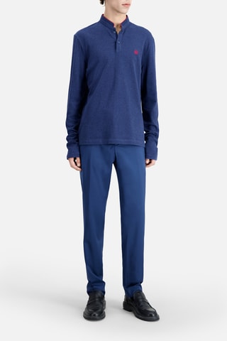 Polo slim - Bleu marine