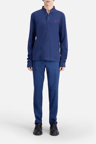 Polo slim - Bleu marine