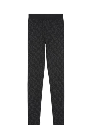 Legging taille haute - Noir et gris foncé