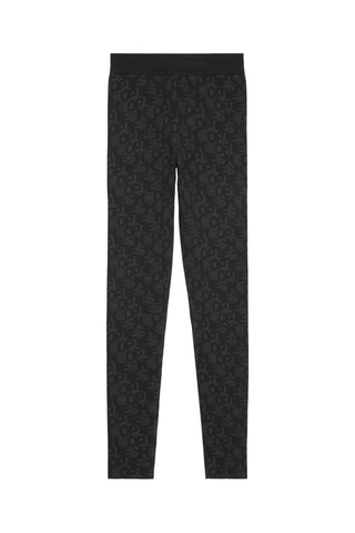 Legging taille haute - Noir et gris foncé