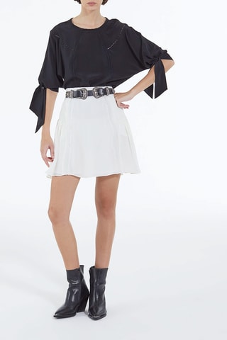 Blouse en soie - Noir
