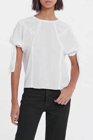 Blouse en soie - Ecru