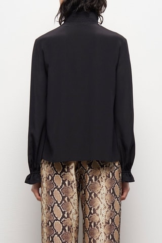 Blouse en soie - Noir