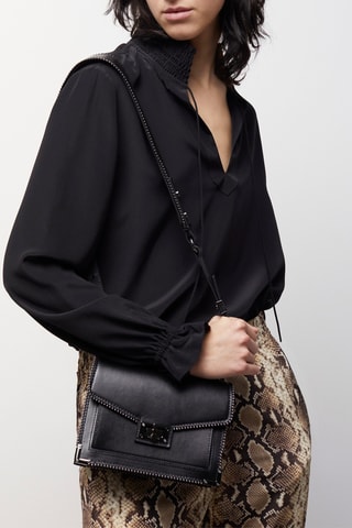 Blouse en soie - Noir