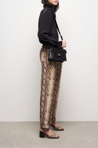 Blouse en soie - Noir