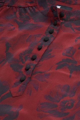 Blouse en soie - Rouge