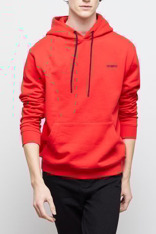 Sweat à capuche - Rouge