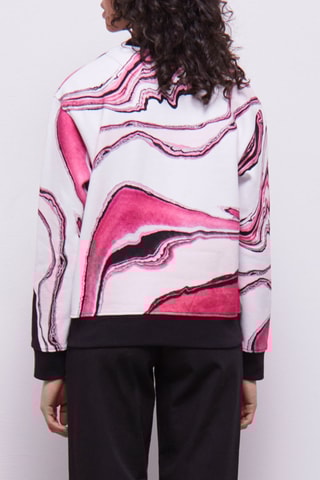 Sweat - Rose et blanc
