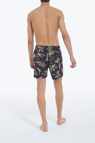 Short de bain Noir et orange