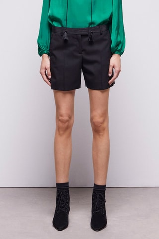 Short en laine - Noir