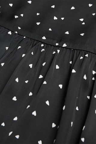 Jupe patineuse taille haute - Noir