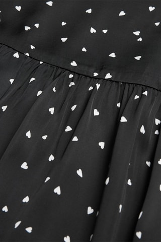 Jupe patineuse taille haute - Noir