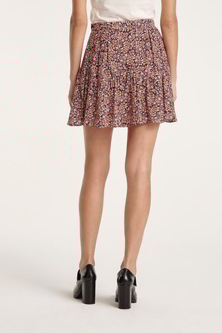 Jupe patineuse taille haute - Noir