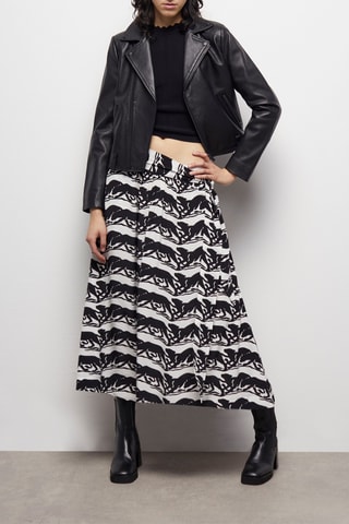 Jupe longue - Noir et blanc