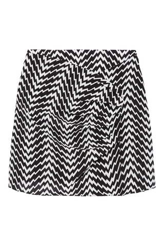 Jupe droite taille haute - Noir