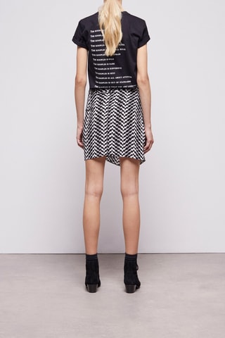 Jupe droite taille haute - Noir