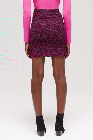 Jupe droite taille haute - Fuchsia