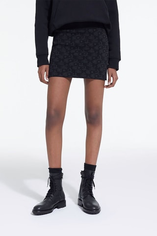 Minijupe taille haute - Noir