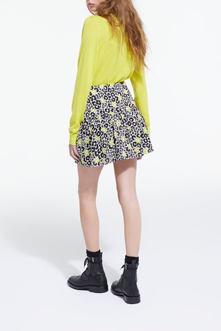 Minijupe en velours - Noir