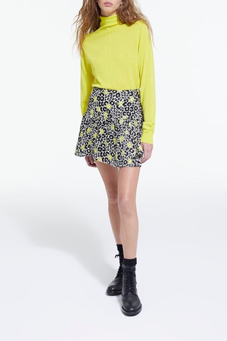 Minijupe en velours - Noir