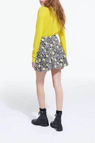 Jupe patineuse - Noir et pistache