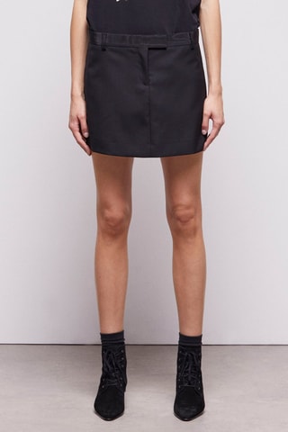 Minijupe en laine - Noir