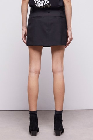 Minijupe en laine - Noir