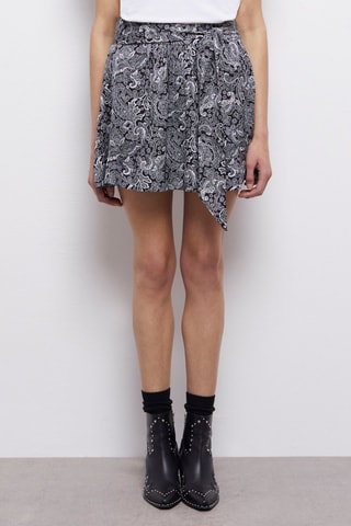 Minijupe taille haute - Noir et blanc