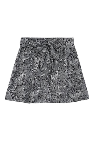 Minijupe taille haute - Noir et blanc