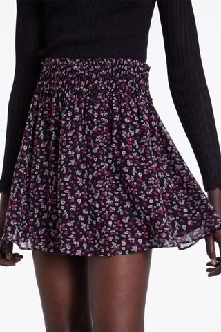 Minijupe taille haute - Noir