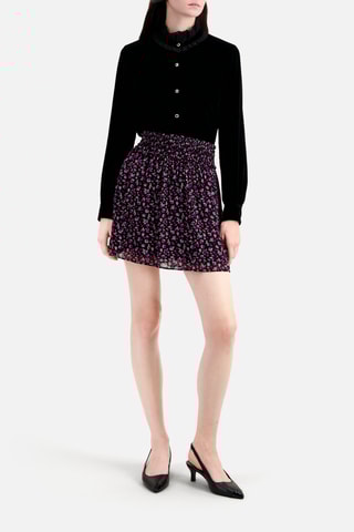 Minijupe taille haute - Noir