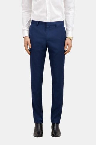 Pantalon de costume en laine - Bleu