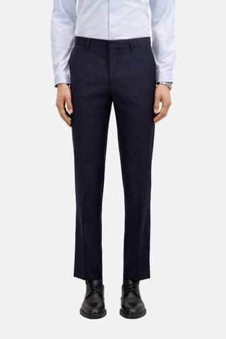 Pantalon de costume en laine - Bleu marine