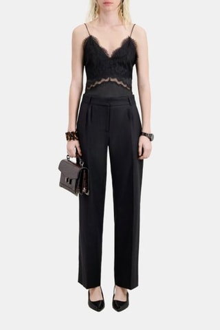 Pantalon de costume en laine - Noir