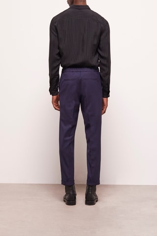 Pantalon de costume en laine - Bleu marine