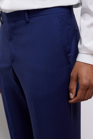 Pantalon de costume en laine - Bleu marine