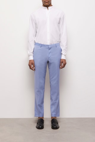 Pantalon de costume en laine - Bleu clair