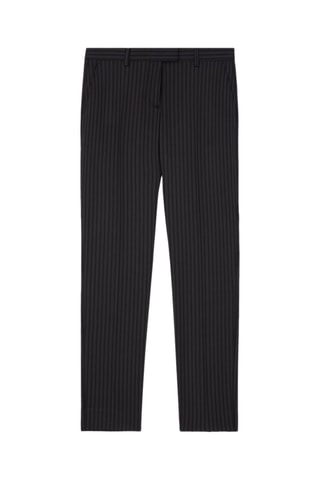 Pantalon de costume en laine - Noir et gris