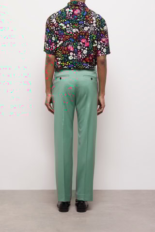 Pantalon de costume en laine - Vert