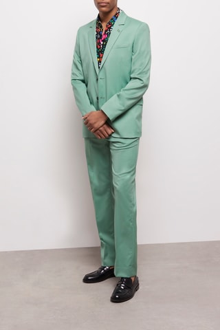 Pantalon de costume en laine - Vert